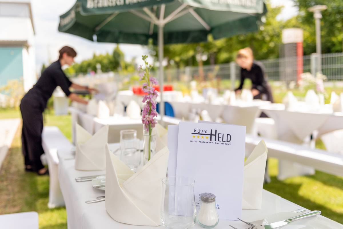 Outdoor Party-Service im Hotel Held