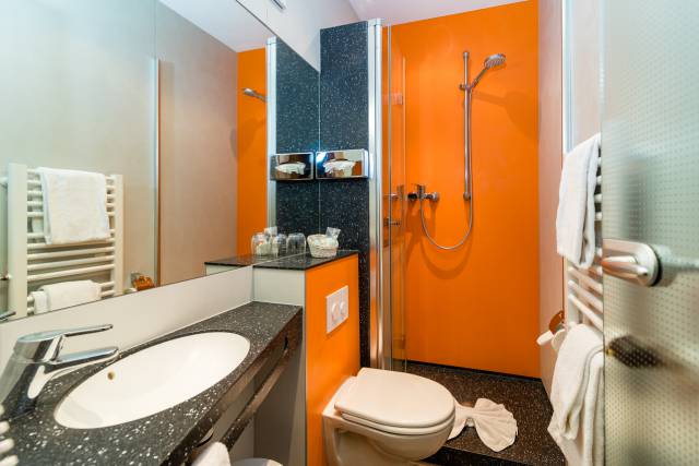Badezimmer im Hotel Held