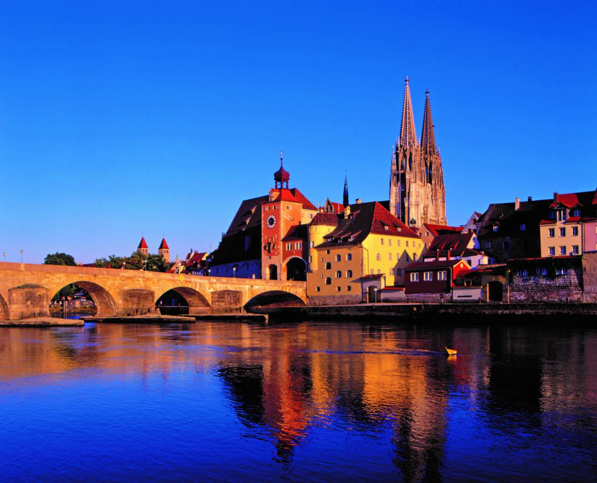 Steinerne Brücke Regensburg Dom St. Peter